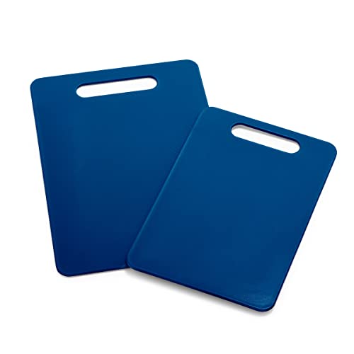 GreenLife 2 Piece Cutting Board Kitchen Set, 8" x 12" and 10" x 14" set, Dishwasher Safe, Extra Durable, Blue - Blue