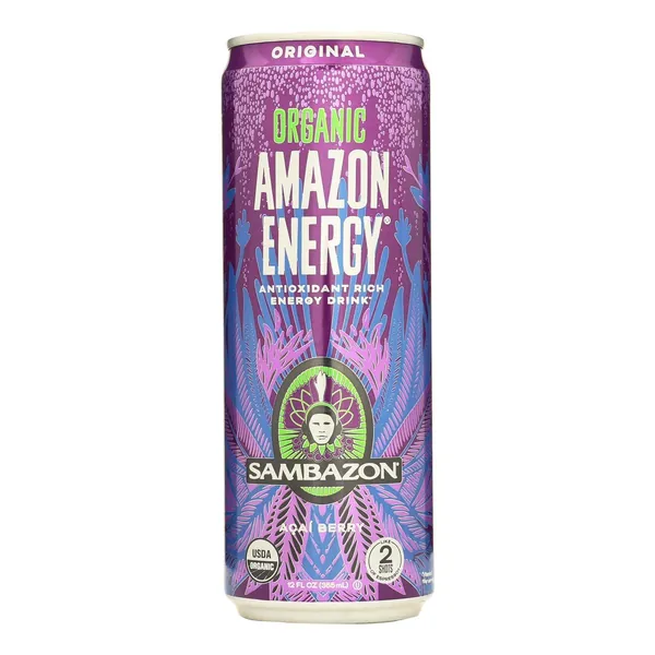 Sambazon Amazon Energy - Acai Berry - 12oz(Pack of 12) - 