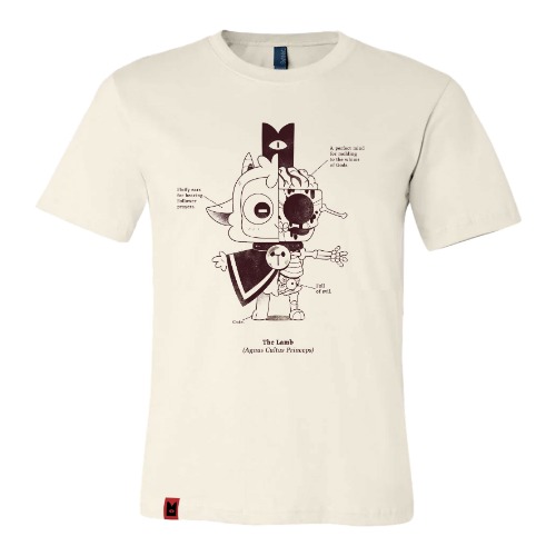 Cult of the Lamb Anatomy of the Lamb T-Shirt (Natural) | S