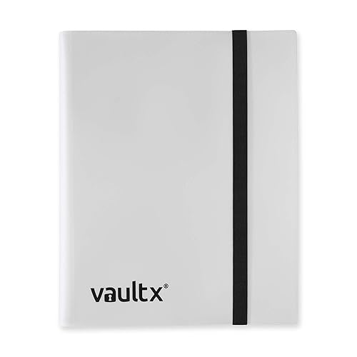 Vault X Classeur – Album Classeur pour Cartes à Collectionner, Jeux de Cartes, Trading Card – 9 poches – 360 poches pour TCG (Blanc) - Blanc