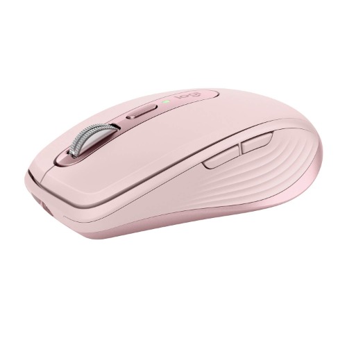 Logitech MX Anywhere 3, Souris Compacte, sans Fil, Défilement Magnétique, Toute Surface, Capteur 4 000 PPP, Boutons Personnalisables, USB-C, Bluetooth, Apple Mac, iPad, Windows, Rose
