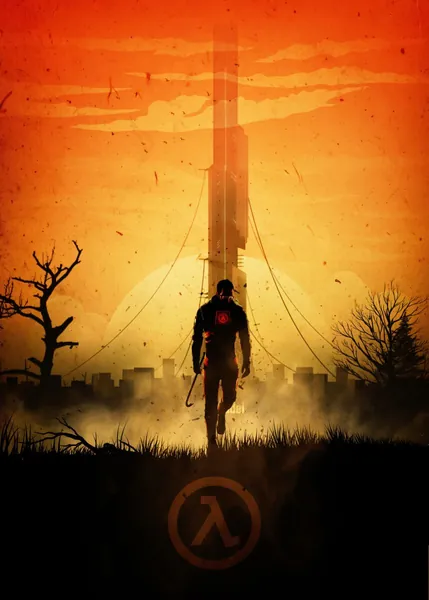 Half-Life Metal Displate