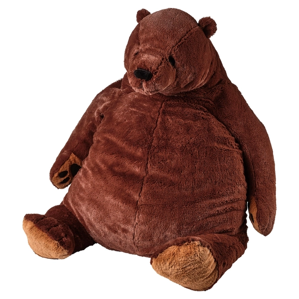 DJUNGELSKOG Soft toy - brown bear