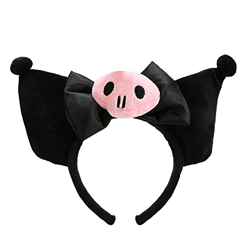 POYIPI Cute Hairpin Headband Plush Ears Headband Kawaii Headwear for Halloween Anime Costume Cosplay Accessories Lovely Jk Decorations for Women Girls