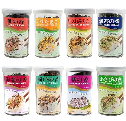 Furikake Rice Seasoning 8 Variety Pack in Sprout Talk's Box