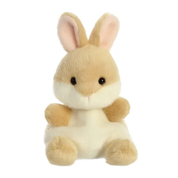 Aurora Palm Pals, Ella the Bunny Soft Toy, 61243, 5 inches, Beige , Brown