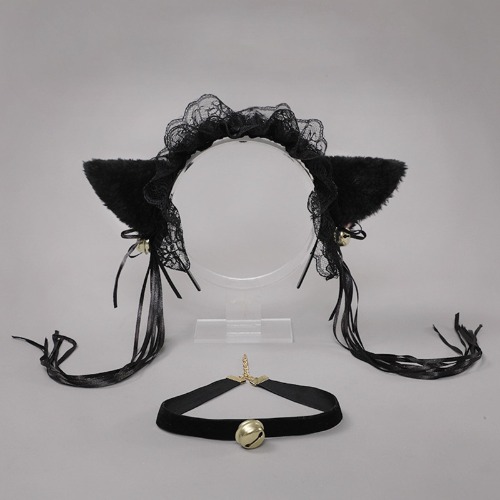 Amorino Neko Girl Cosplay Set - Black