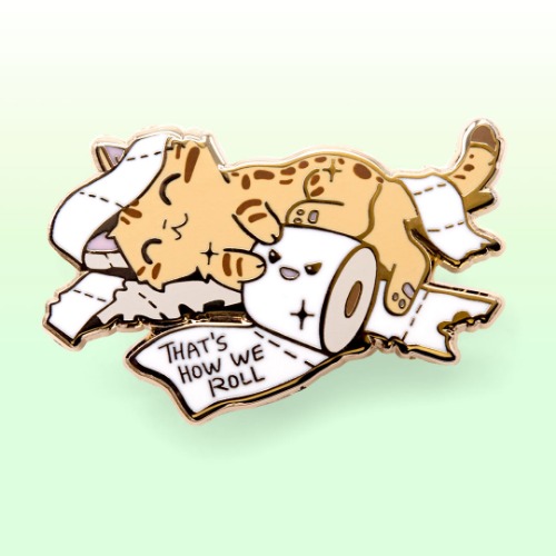 That's How We Roll (Serengeti Cat) Enamel Pin | Default Title
