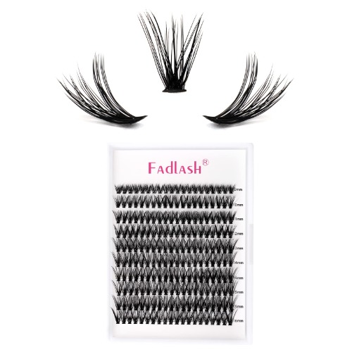 Lash Clusters Extensions Large Tray 40D Individual Lashes Mixed Tray Volume Cluster Lashes Black Mink Under Eyelash Clusters DIY Lash Extension Kit (40D-0.07-D, 8-16mm)… - Mix 8-16mm