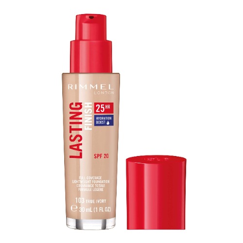 Rimmel London Lasting Finish 25 Hour Foundation with Comfort Serum 30 ml, 103 True Ivory - 103 True Ivory