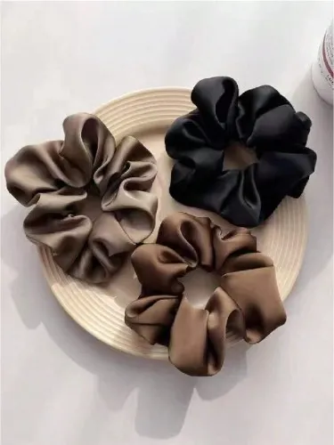 3pcs Women Solid Casual Scrunchie For Hair Decoration for Sale Australia| New Collection Online| SHEIN Australia