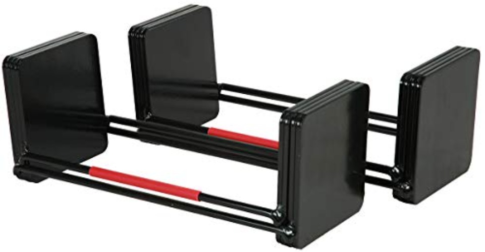 PowerBlock Elite EXP 70-90 lb. Dumbbell Kit, Stage 3 Expansion Kit, Only Compatible After Stage 1 & Stage 2 Elite EXP Adjustable Dumbbells Purchase, Durable Steel, Innovative Workout Equipment Black