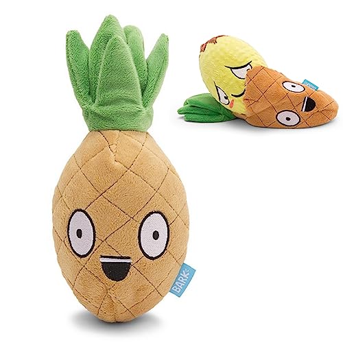 Barkbox 2 in 1 Interactive Plush Dog Toy - Rip and Reveal Dog Toy for Large Dogs - Stimulating Squeaky Pet Enrichment and Puppy Toys | Penny The Pineapple (Large) - Penny the Pineapple - Large