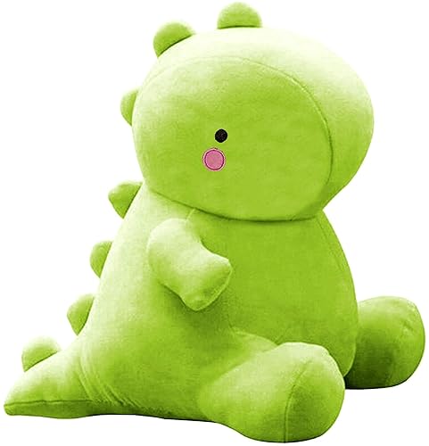 VHYHCY Cute Dinosaur Plush Toys, Fat Dinosaur Stuffed Animals Toys Dolls, Soft Plush Stuffed Animal Dino Plushie, Birthday Gifts for Kids Girl Boys Green 12 inch - Active Green - 12 inch