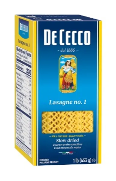 De Cecco Pasta, Lasagne 16 oz