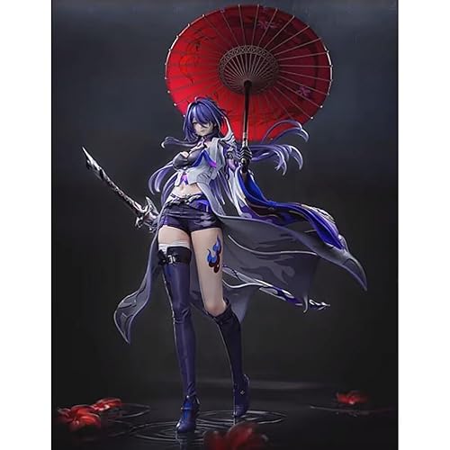 Kakavasha 38cm Honkai: Star Rail Acheron Figure PVC Statue Anime Figures Action Figure Model Collection Doll Decoration Toy Gift(Purple) - Purple