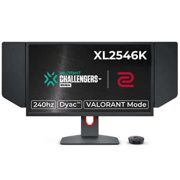 BenQ ZOWIE XL2546K Écran Gaming (24,5 Pouces, 240 Hz, 0.5ms, DyAc+, XL Setting to Share, S switch, Shielding Hood)