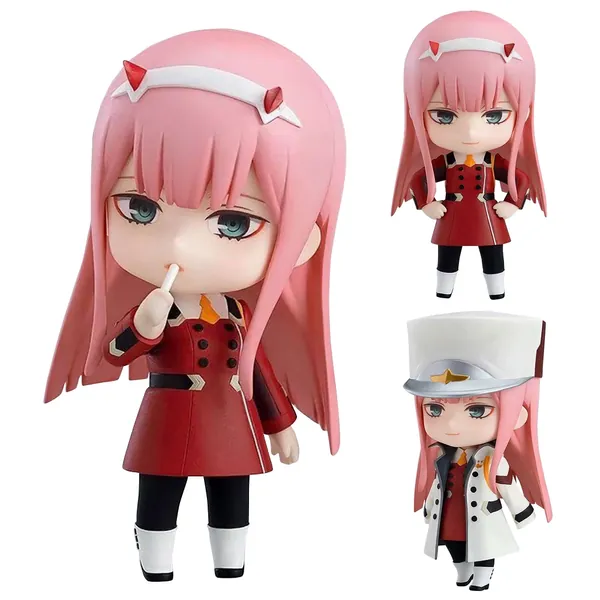 Xinchangda Darling in the FRANXX 02 Figurine d'action en PVC Modèle Statue Décoration de bureau Cadeaux d'anniversaire pour les fans d'animes, 10 cm
