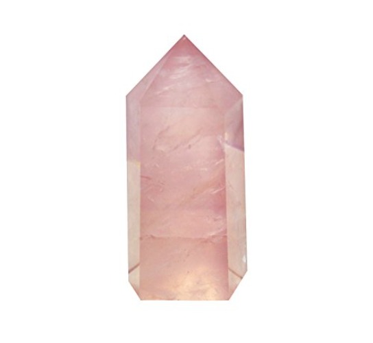 Mina Heal Healing Crystal Wands Point Faceted Prism Bars for Reiki Chakra Meditation Therapy Deco, Crystals for Beginners, Ornaments for Home (Rose Quartz) - Rose Quartz