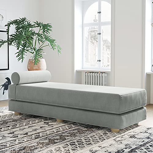 Jaxx Alon Daybed | Fold-Out Sleeper | Queen-Size Mattress - Ice - Ice