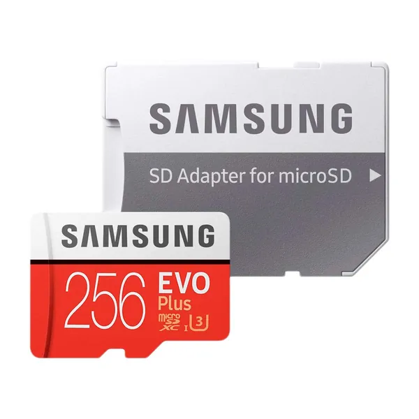 SAMSUNG 256GB EVO Plus MicroSDXC w/Ad - 