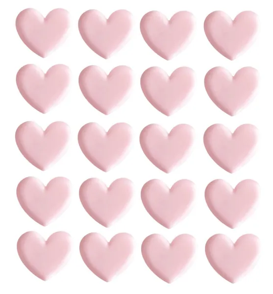 Chris.W Cute Heart Shaped Binder Clips, Mini Decorative Paper Clips, 1.4 x 0.82 inches, Pack of 20(Pink)