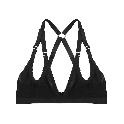 Lucy Bralette Black Mesh | Black Mesh / L