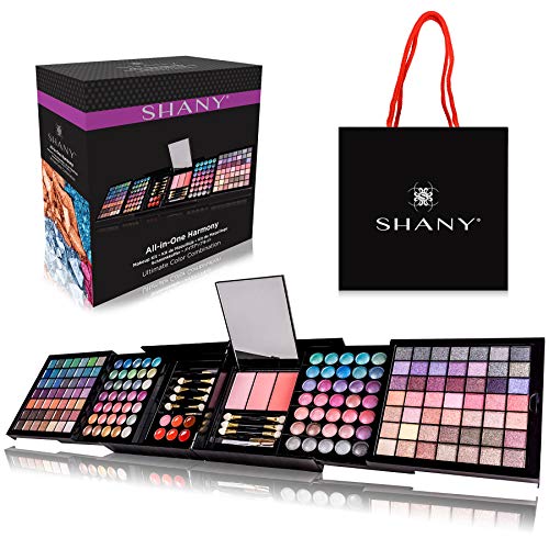 SHANY All In One Harmony Makeup Set - Ultimate Color Combination - Eyeshadows, Blush Powder, Lip-gloss Lipstick, Mini Makeup brushes, Makeup applicators, HOLIDAY GIFT IDEA - New Edition - HARMONY
