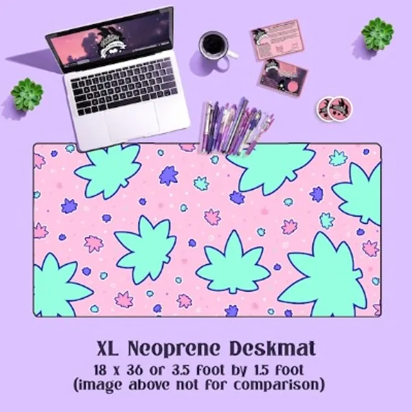Berry Mint Weed Deskmat - Extra Large