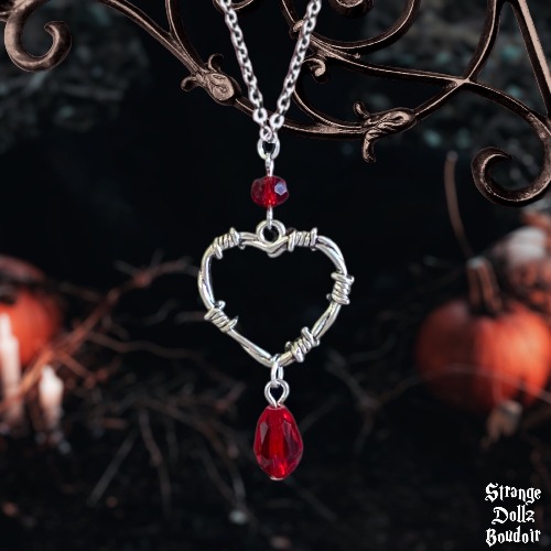 Love Forever necklace, Gothic jewellery, Strange Dollz Boudoir