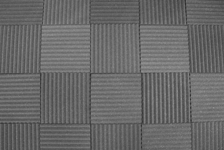 1 Inch Acoustic Foam Wedge Style Panels - 13 Color Options - 12x12x1" 48 Pack / Charcoal
