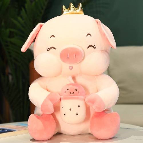 Pink Angel Pig Plush Dolls - Pink / 55cm 1.26kg
