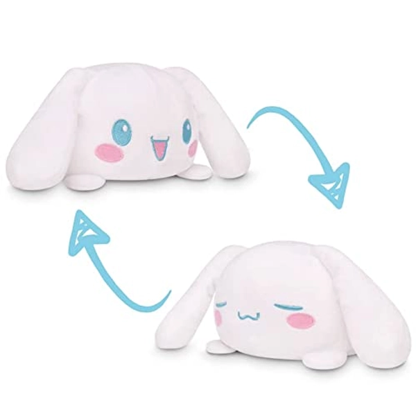 TeeTurtle | The Officially Licensed Reversible Sanrio Plushie | Cinnamoroll | Show Your Mood Without Saying a Word! - Cinnamoroll