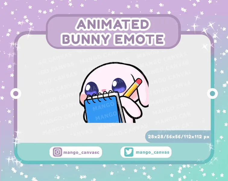 Animated Bunny Emote-Noted Emote