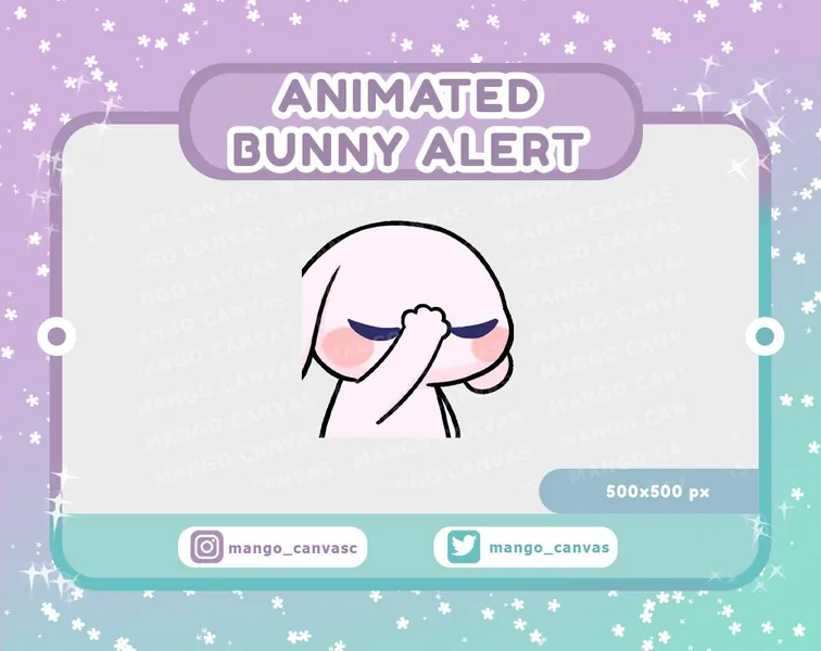 Animated Bunny Emote-Facepalm Emote