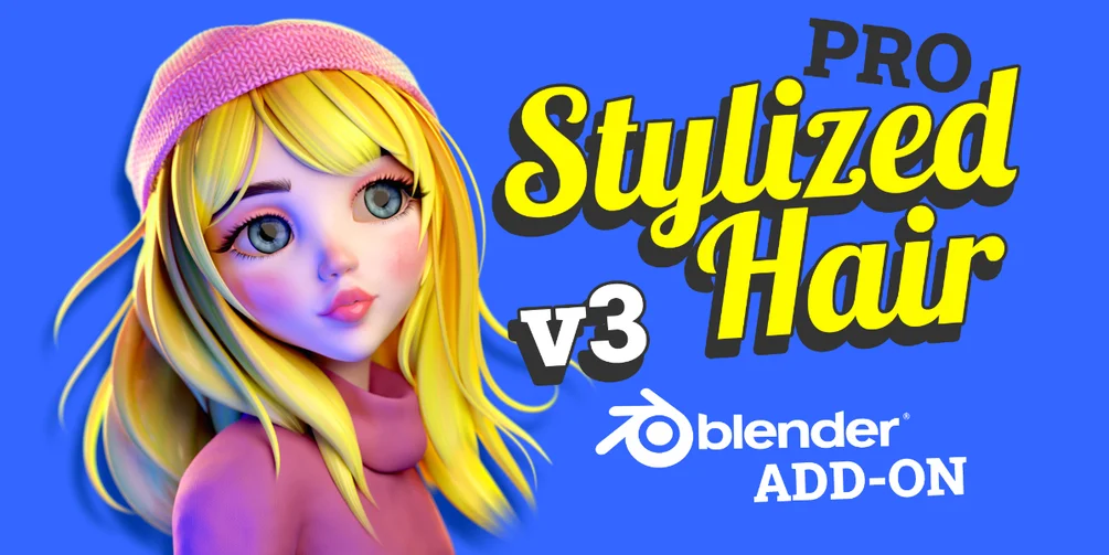Stylized Hair PRO v3 - Hair Editing for Blender