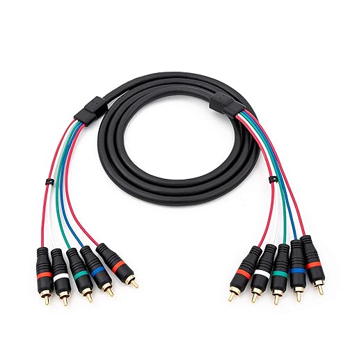 HD Retrovision YPbPr Component Video Male-to-Male RCA Cable (6 Feet)