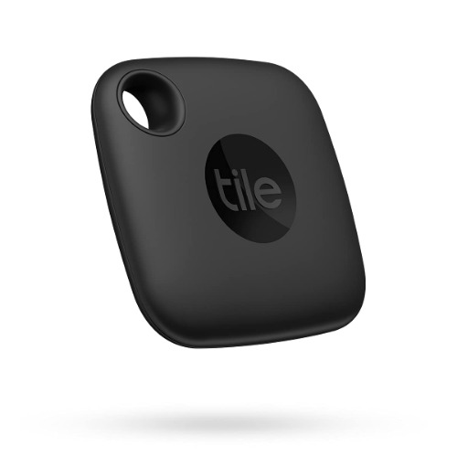 Tile Mate (2022) 1-Pack, Black. Bluetooth Tracker, Keys Finder and Item Locator; Up to 250 ft. Range. Up to 3 Year Battery. Water-Resistant. Phone Finder. iOS and Android Compatible, 1 Pack, Black - Mate Black / 1-Pack