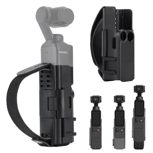 Ferbao Protective Frame Adapters Compatible with DJI OSMO Pocket 3,Portable Anti-Drop Hand Strap+Multi-Function Expanding Handle Adaptor Bracket with Cold Shoe compatible with Pocket 3 Accessoires Kit