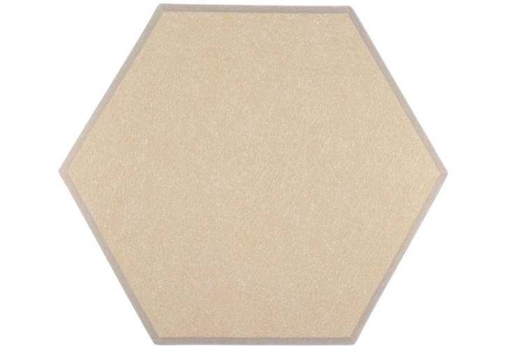 Hexagon PET Felt Acoustic Panels - 12 Pack - Eco Friendly Sound Absorption Panels - Beige