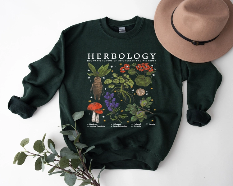 Herbology SweatShirt, Herbology Plants SweatShirt, Gift For Plant Lover, Botanical Shirt, Plant Lover Shirt,Plant SweatShirt,Gardening Shirt