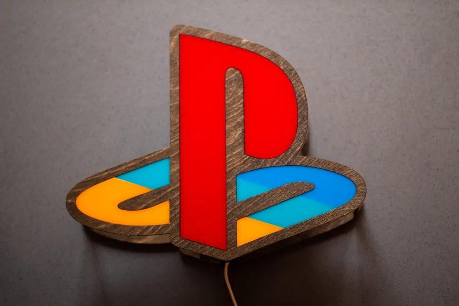 Playstation Logo - Colorful Lamp