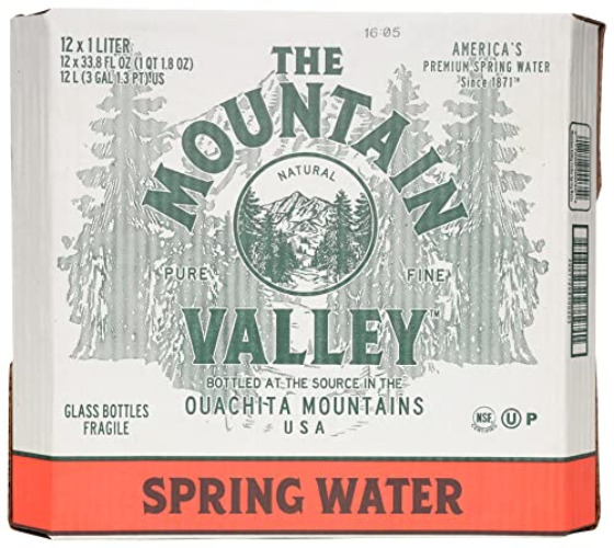 Mountain Valley Water, Water Spring, 33.8 Fl Oz, 12 Pack