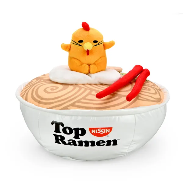 Nissin Top Ramen® x Gudetama™ Interactive Ramen Bowl Plush