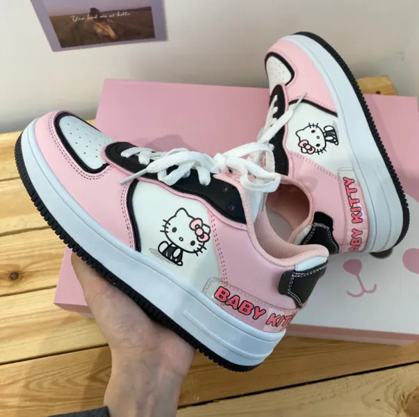 kitty cute pink sneakers yv30561