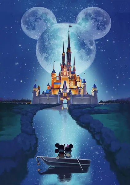 5D Diamond Painting Kits for Adults and Kids - DIY Full Drill Diamond Painting Disney 12''×16'' - Crystal Rhinestone Diamond Art Kits for Adults and Kids - Home Wall Decor - Relaxing Gifts
