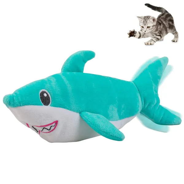 Pet Craft Supply Flipper Flopper Interactive Electric Realistic Flopping Wiggling Moving Fish Potent Catnip and Silvervine Cat Toys