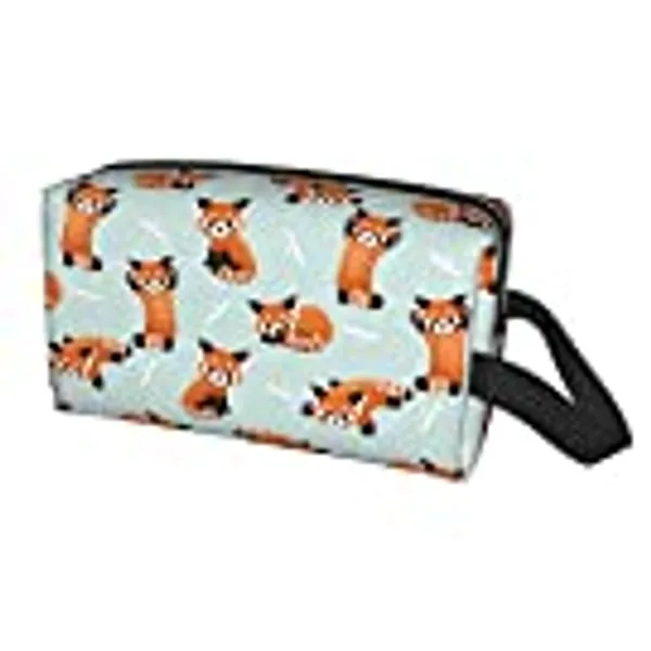 CDIYN Red Panda Bears Cosmetic Bags For Women, Large Capacity Travel Makeup Pouch Portable Travel Waterproof Toiletries Accessories Organizer Girl Gifts
