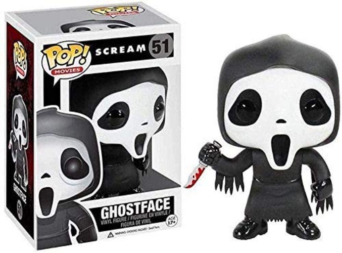 Pop Figure! Scream - Ghost Face Collectible Vinyl Figure Film Master Collectible Illustration from Horror Movie Series 10cm