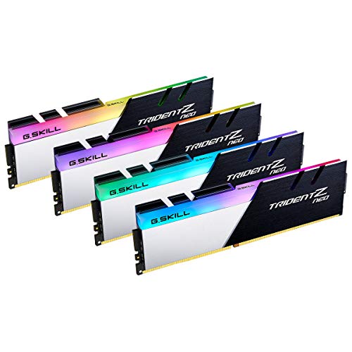 G.SKILL Trident Z Neo Series (Intel XMP) DDR4 RAM 128GB (4x32GB) 3200MT/s CL16-18-18-38 1.35V Desktop Computer Memory UDIMM (F4-3200C16Q-128GTZN)